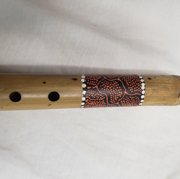 Australian Handcrafted Bamboo Flute Handpainted - Picture 2 of 8
